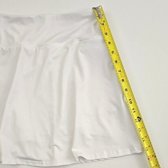 OCX Trem Women's White Activewear Skort Skirt Built In Liner Pockets Size Large - Picture 15 of 16